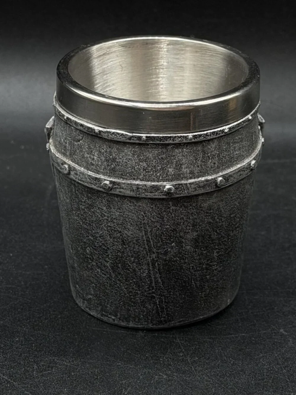 Medieval Knight Of The Cross Suit of Armor Helm Drinkware Shot Glass